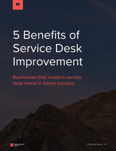 ebook cover - 5 Benefits Service Desk